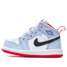 Nike Air Jordan 1 Mid Tops Td Kengät Lapsille Siniset