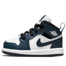 Nike Air Jordan 1 Mid Tops Td Kengät Lapsille Tummansininen