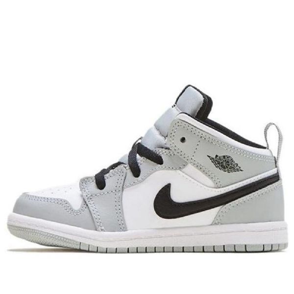 Nike Air Jordan 1 Mid Tops Td Kengät Lapsille Vaaleanharmaa