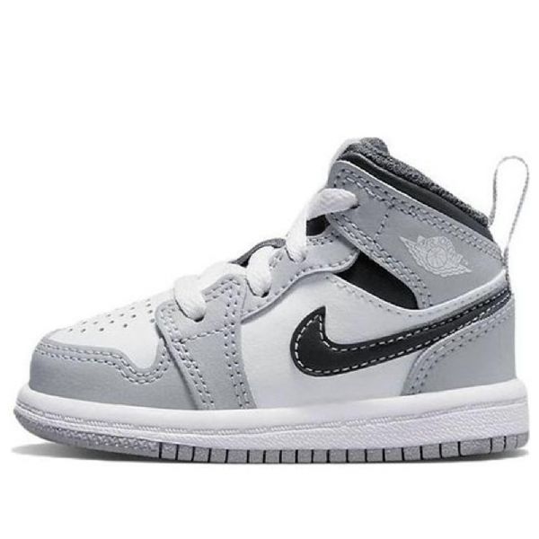 Nike Air Jordan 1 Mid Tops Td Kengät Lapsille Vaaleanharmaa