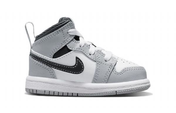 Nike Air Jordan 1 Mid Tops Td Kengät Lapsille Vaaleanharmaa