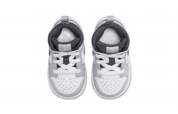 Nike Air Jordan 1 Mid Tops Td Kengät Lapsille Vaaleanharmaa