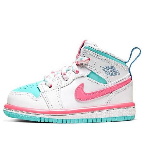 Nike Air Jordan 1 Mid Tops Td Kengät Lapsille Vaaleanpunainen
