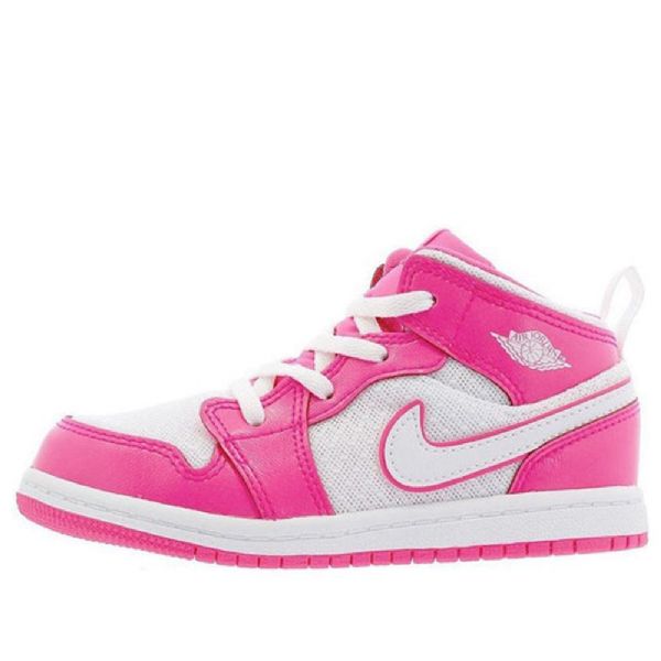 Nike Air Jordan 1 Mid Tops Td Kengät Lapsille Vaaleanpunainen