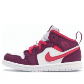 Nike Air Jordan 1 Mid Tops Td Kengät Lapsille Vaaleanpunainen