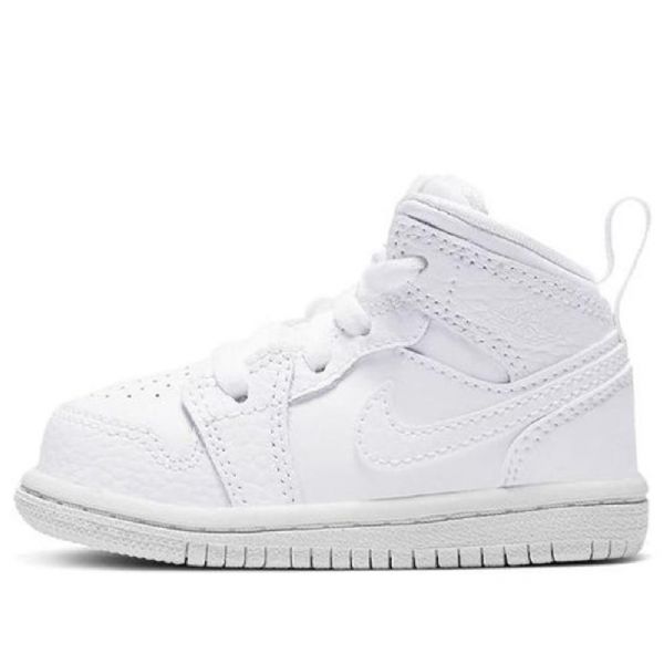Nike Air Jordan 1 Mid Tops Td Kengät Lapsille Valkoinen