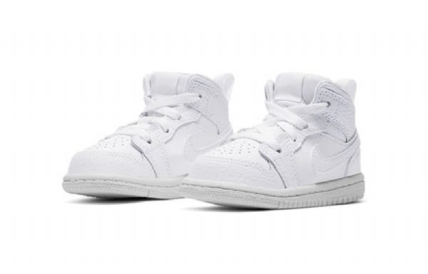 Nike Air Jordan 1 Mid Tops Td Kengät Lapsille Valkoinen