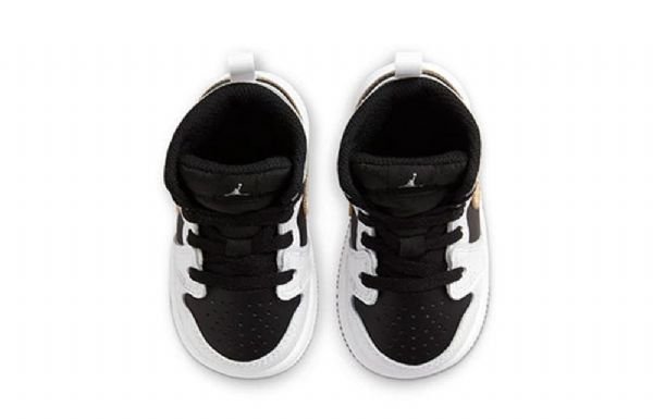 Nike Air Jordan 1 Mid Tops Td Kengät Lapsille Valkoinen Kulta
