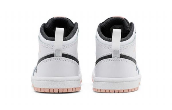 Nike Air Jordan 1 Mid Tops Td Kengät Lapsille Valkoinen Oranssi