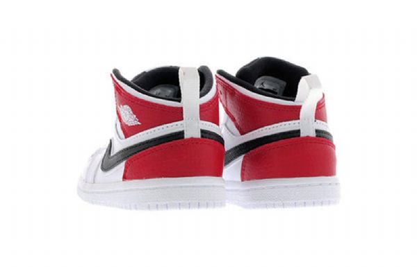 Nike Air Jordan 1 Mid Tops Td Kengät Lapsille Valkoinen Punainen