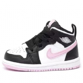 Nike Air Jordan 1 Mid Tops Td Kengät Lapsille Valkoinen Vaaleanpunainen