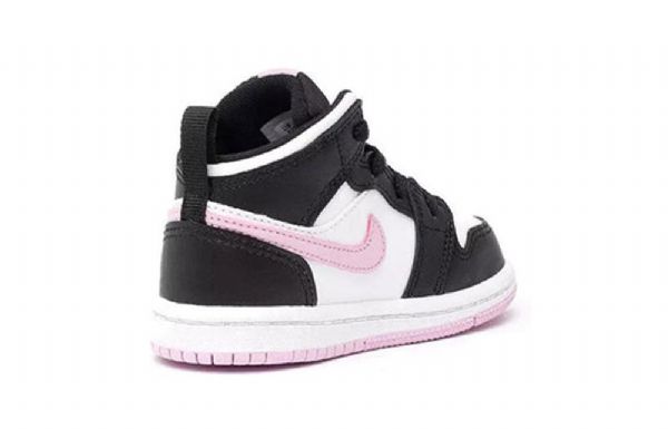 Nike Air Jordan 1 Mid Tops Td Kengät Lapsille Valkoinen Vaaleanpunainen