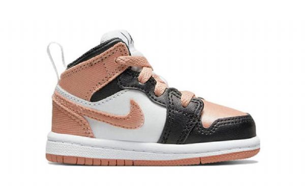 Nike Air Jordan 1 Mid Tops Td Kengät Lapsille Valkoinen Valo