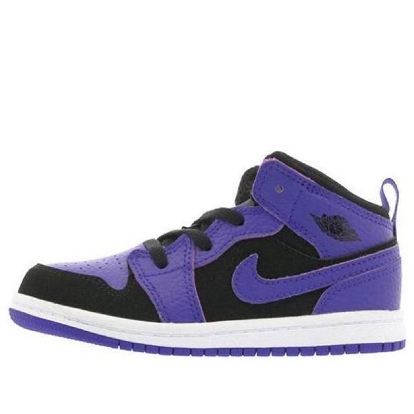 Nike Air Jordan 1 Mid Tops Td Kengät Lapsille Violetti Musta