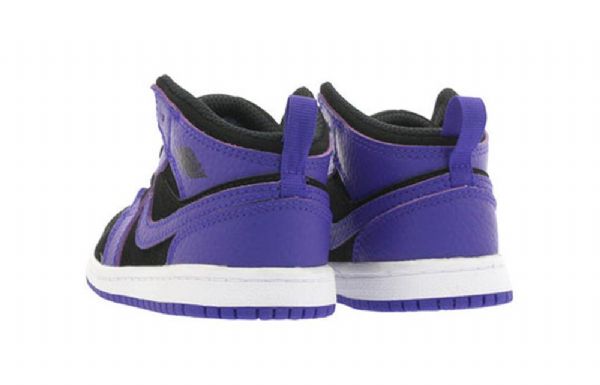 Nike Air Jordan 1 Mid Tops Td Kengät Lapsille Violetti Musta