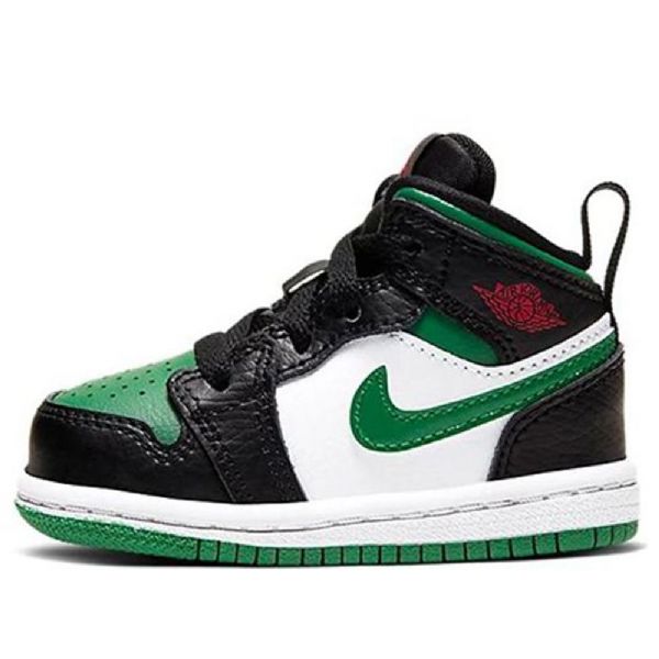Nike Air Jordan 1 Mid Tops Td Kengät Miehille Musta Vihreä