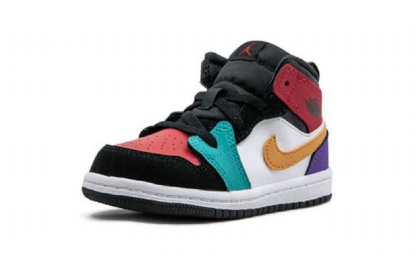 Nike Air Jordan 1 Mid Tops Td Retro Koripallokengät Lapsille Moniväriset
