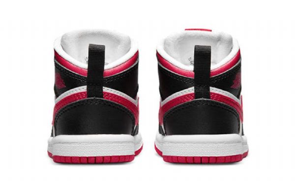 Nike Air Jordan 1 Mid Tops Td Retro Koripallokengät Lapsille Valkoinen