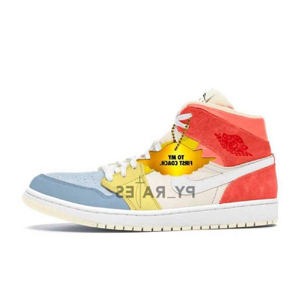 Nike Air Jordan 1 Mid Tops To My Coach Kengät Miehille Monivärinen