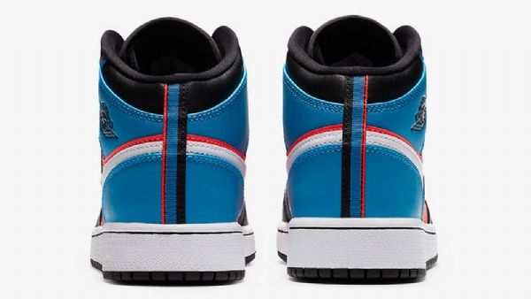 Nike Air Jordan 1 Mid Tops Tri Color Nauhat Kengät Naisten Monivärinen