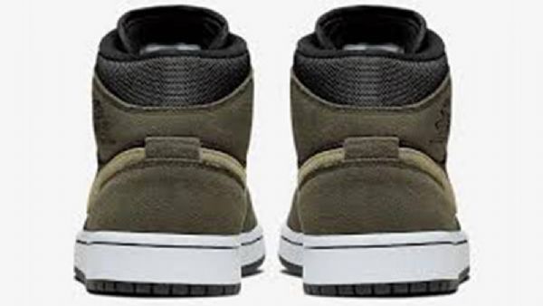 Nike Air Jordan 1 Mid Tops Trooper Kengät Miehille Naamiointivihreä