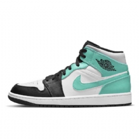 Nike Air Jordan 1 Mid Tops Tropical Twist Kengät Naisille Musta Vihreä