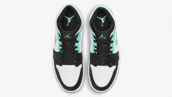 Nike Air Jordan 1 Mid Tops Tropical Twist Kengät Naisille Musta Vihreä