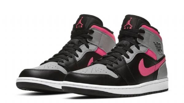 Nike Air Jordan 1 Mid Tops Varjokengät Miehille Pinkki