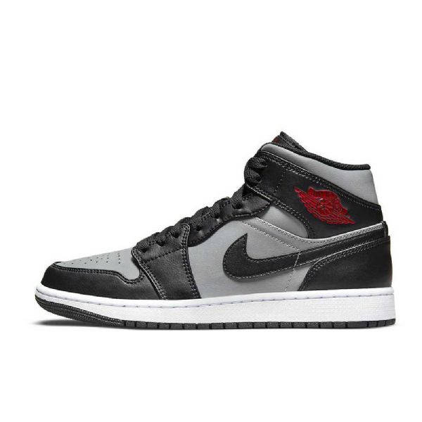 Nike Air Jordan 1 Mid Tops Varjokengät Naisille Musta Harmaa