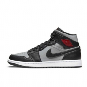 Nike Air Jordan 1 Mid Tops Varjokengät Naisille Musta Harmaa