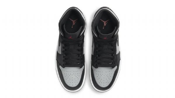 Nike Air Jordan 1 Mid Tops Varjokengät Naisille Musta Harmaa