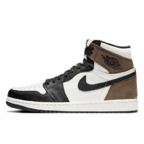 Nike Air Jordan 1 Mokka Kengät Naisille Musta Ruskea Valkoinen