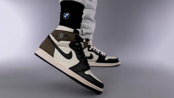 Nike Air Jordan 1 Mokka Kengät Naisille Musta Ruskea Valkoinen