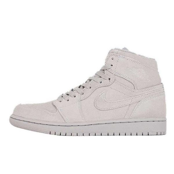 Nike Air Jordan 1 Mokkanahkaiset Miesten Kengät Harmaa