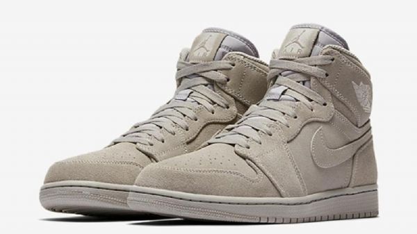 Nike Air Jordan 1 Mokkanahkaiset Miesten Kengät Harmaa
