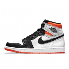 Nike Air Jordan 1 Naisten Sähkökengät Oranssi Musta Hopea