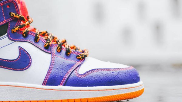 Nike Air Jordan 1 Og Gs Tasmanian Devil Kengät Miehille Purppura Valkoinen