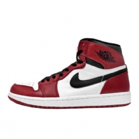 Nike Air Jordan 1 Og High Topit Chicagon Kengät Miehille Burgundy Valkoinen