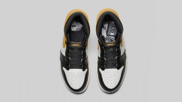 Nike Air Jordan 1 Okranväriset Miesten Kengät