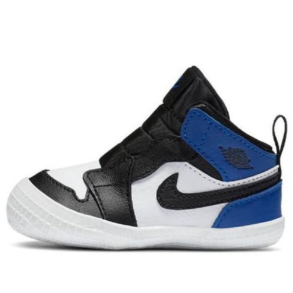 Nike Air Jordan 1 Retro Crib Koripallokengät Lapsille Musta Valkoinen Sininen