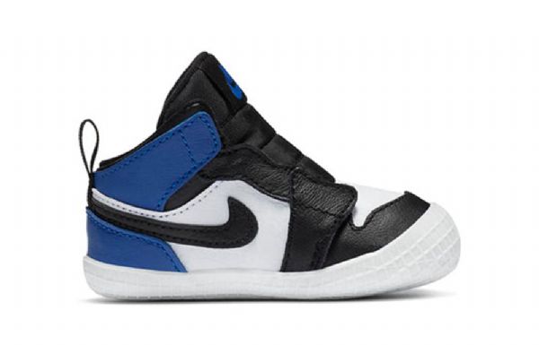 Nike Air Jordan 1 Retro Crib Koripallokengät Lapsille Musta Valkoinen Sininen