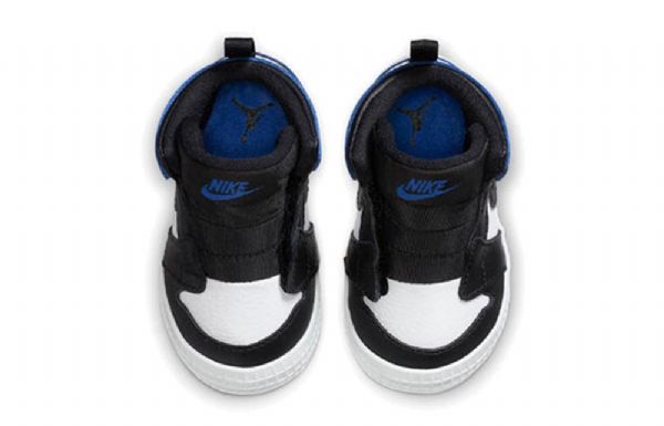 Nike Air Jordan 1 Retro Crib Koripallokengät Lapsille Musta Valkoinen Sininen