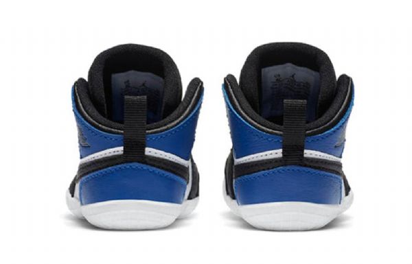 Nike Air Jordan 1 Retro Crib Koripallokengät Lapsille Musta Valkoinen Sininen