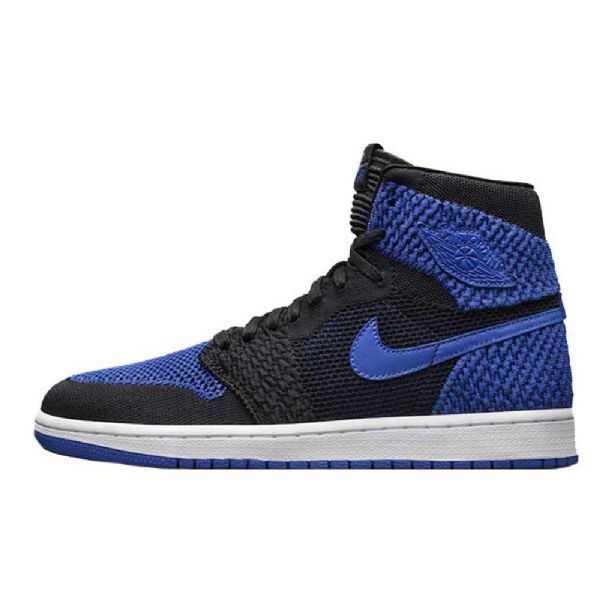 Nike Air Jordan 1 Retro Flyknit Royal Kengät Miehille Musta Sininen