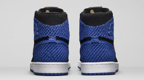 Nike Air Jordan 1 Retro Flyknit Royal Kengät Miehille Musta Sininen