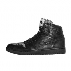 Nike Air Jordan 1 Retro High Topit Historian Kuukausi 2015 Miesten Kengät Mustat