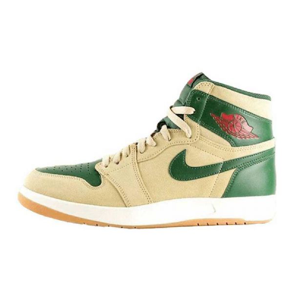 Nike Air Jordan 1 Retro High Topit Miesten Return Gorge Kengät Vihreä Ruskea