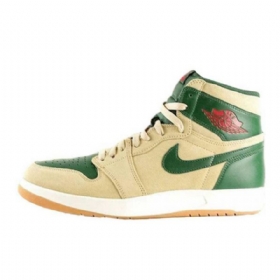 Nike Air Jordan 1 Retro High Topit Miesten Return Gorge Kengät Vihreä Ruskea