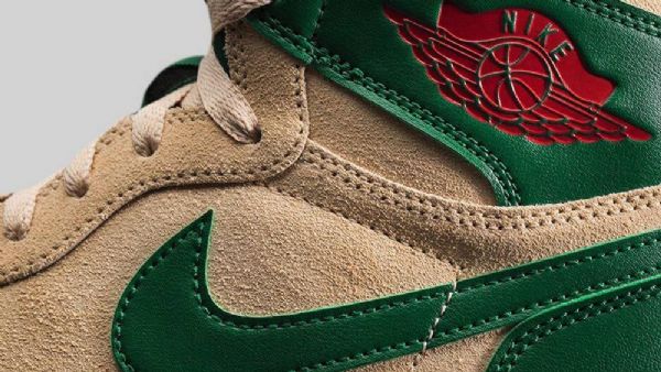 Nike Air Jordan 1 Retro High Topit Miesten Return Gorge Kengät Vihreä Ruskea