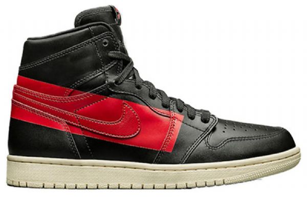 Nike Air Jordan 1 Retro High Topit Og Koripallokengät Miehille Musta Punainen